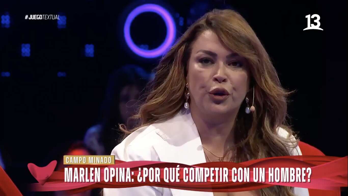 Marlen Olivari en "Juego Textual" | Captura: Canal 13