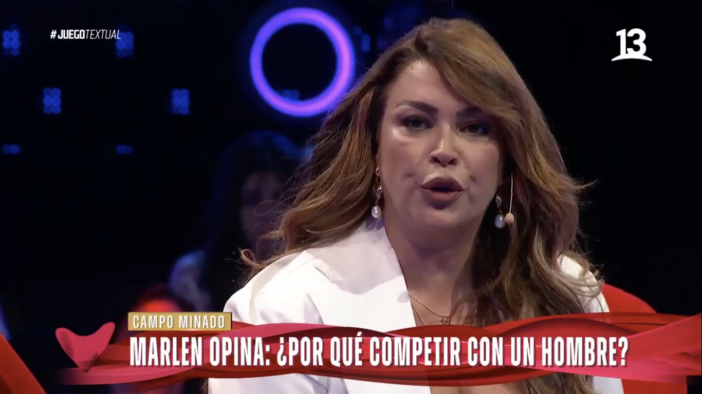 Marlen Olivari en "Juego Textual" | Captura: Canal 13