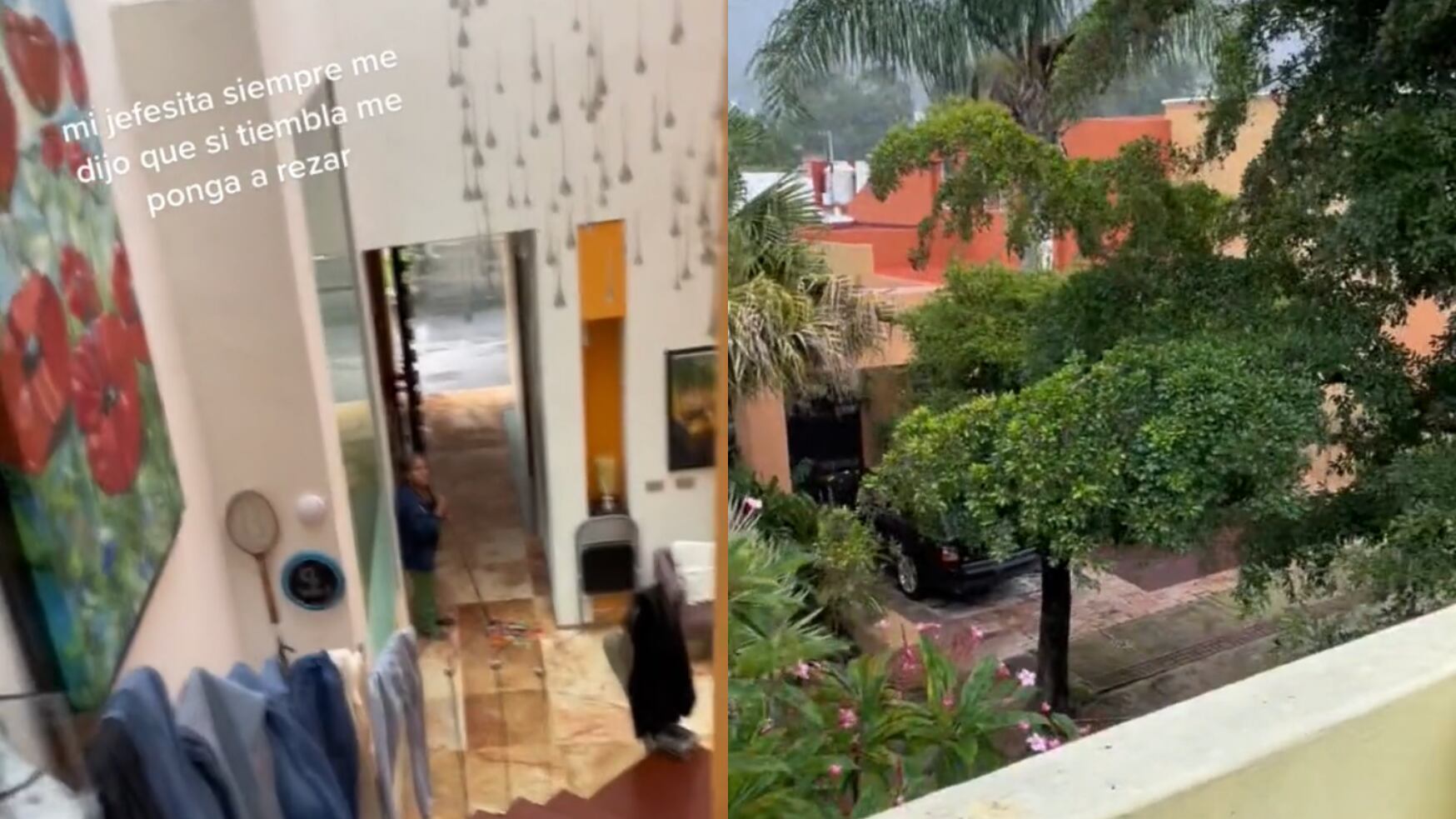 Joven rezó durante el terremoto en México.