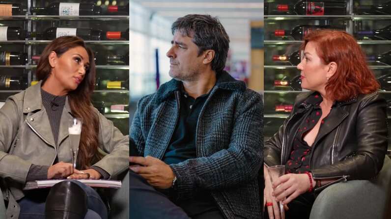 Pamela Díaz, Jorge Zabaleta y Javiera Contador | Captura: Sin Editar e Instagram