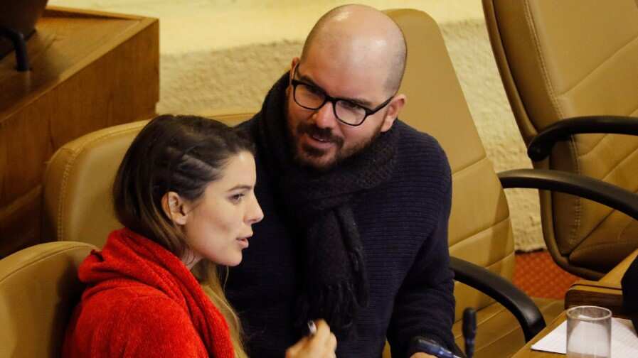 Maite Orsini y Giorgio Jackson