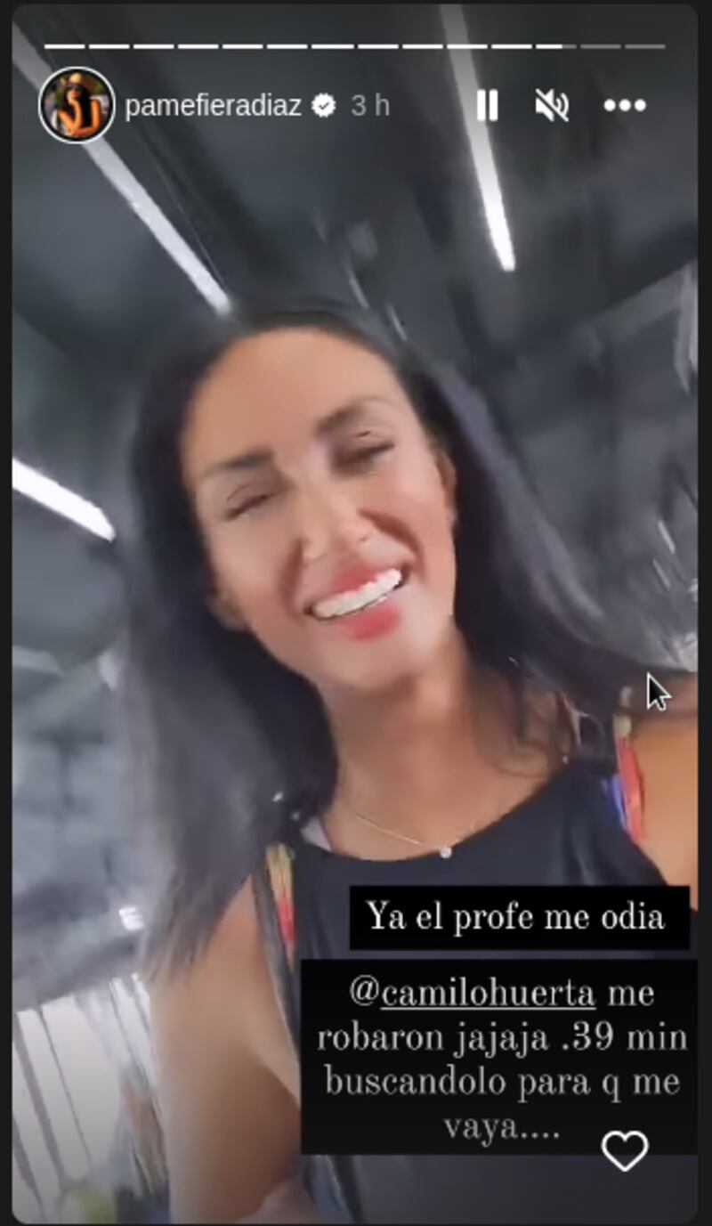Pamela Díaz - Historias - Fuente: Instagram