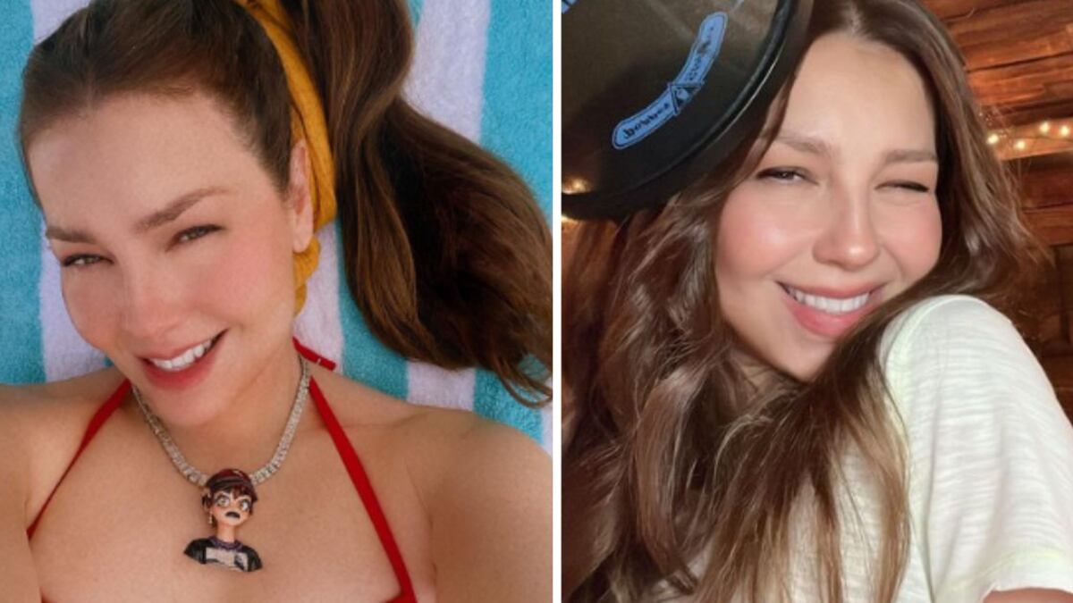 Thalía presume sus "párpados gordos" sin temor