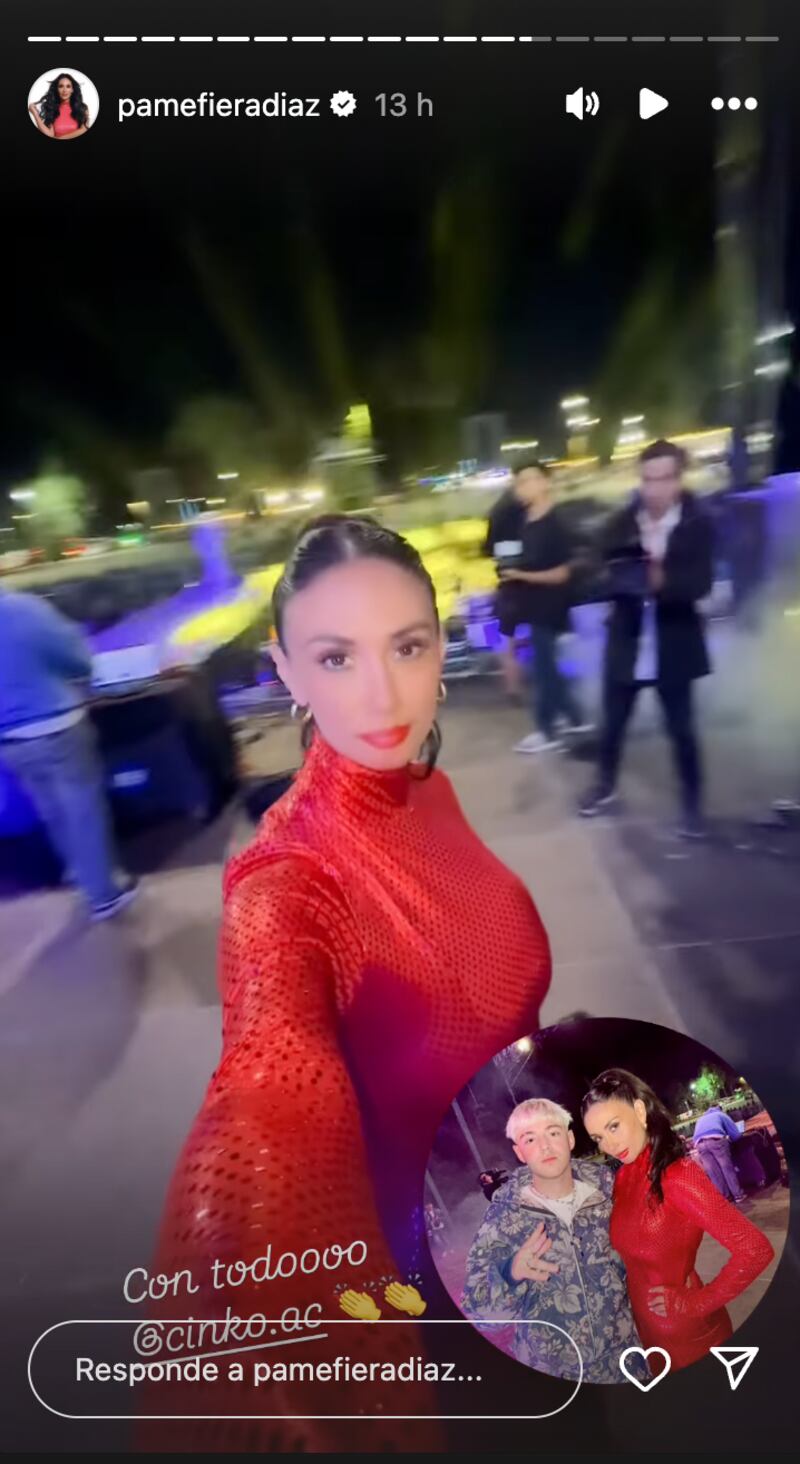 Historia de Pamela Díaz | Captura: Instagram @pamefieradiaz