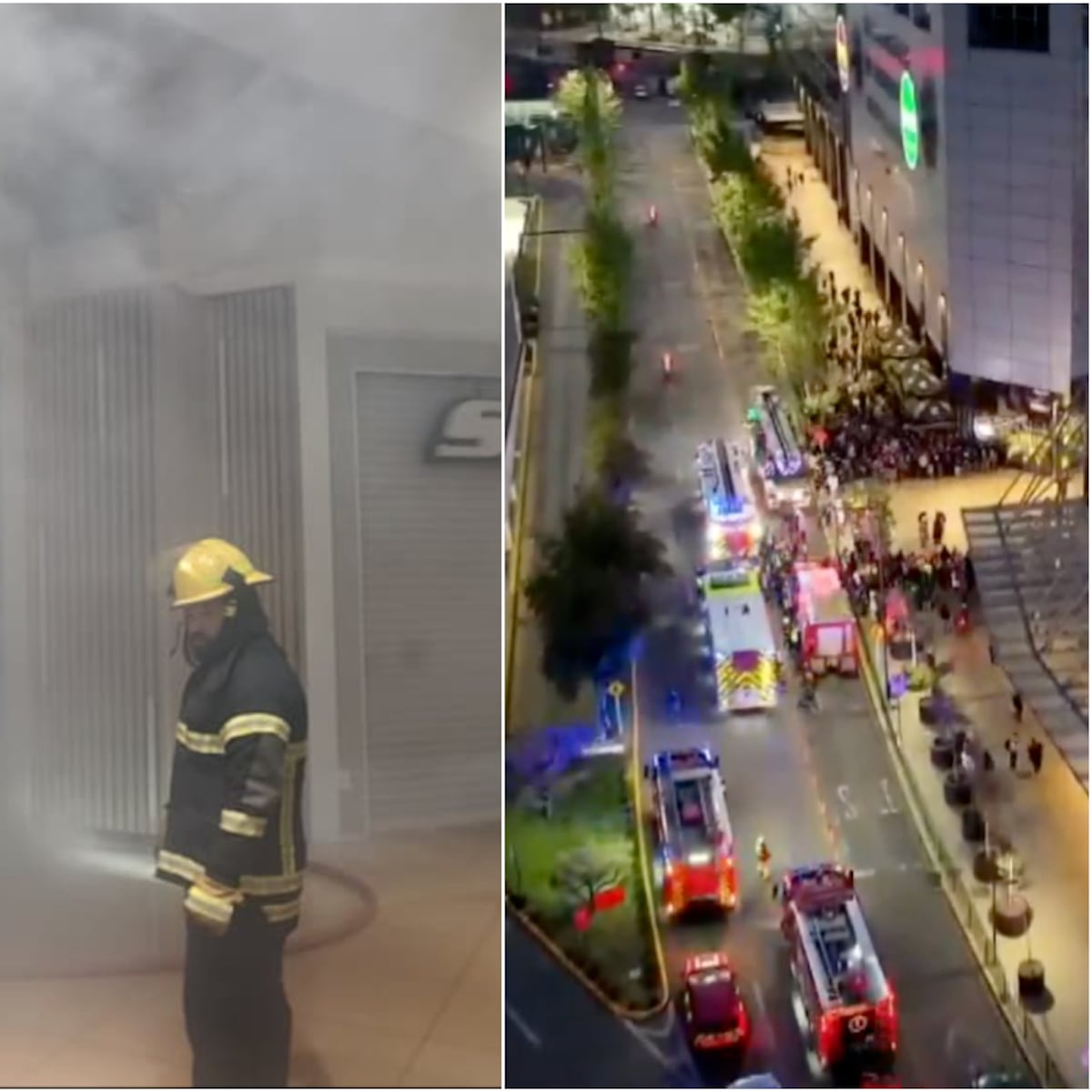 Incendio en tienda del tercer piso del Costanera Center obliga evacuación Incendio en tienda del tercer piso del Costanera Center obliga evacuación
