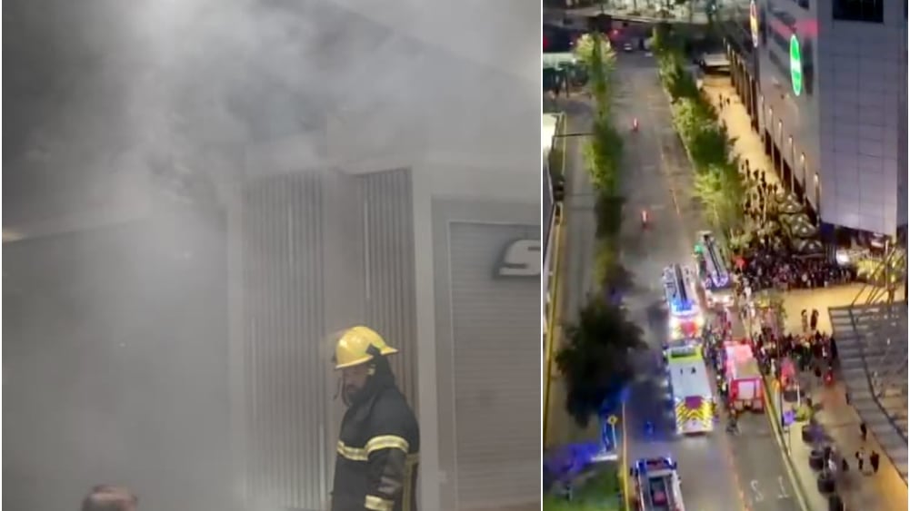 Incendio afectó a una tienda deportiva del tercer piso del Costanera Center