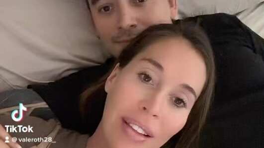 La bailarina está a pocos días de llegar a término con su embarazo.