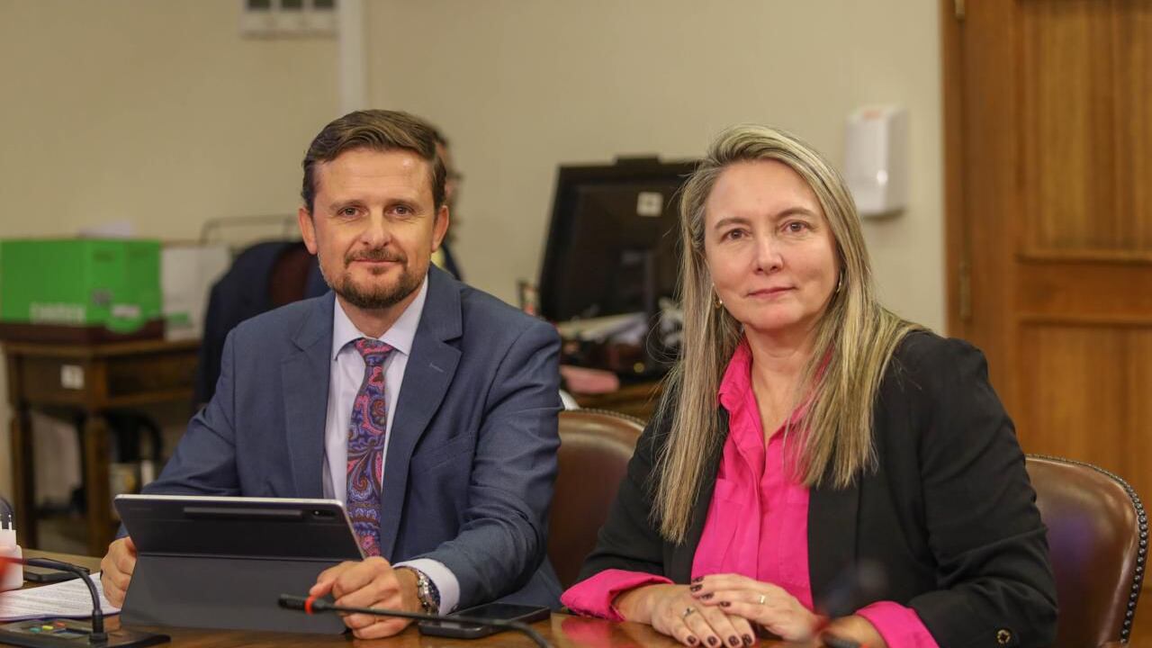 Diputados Stephan Schubert y Catalina del Real