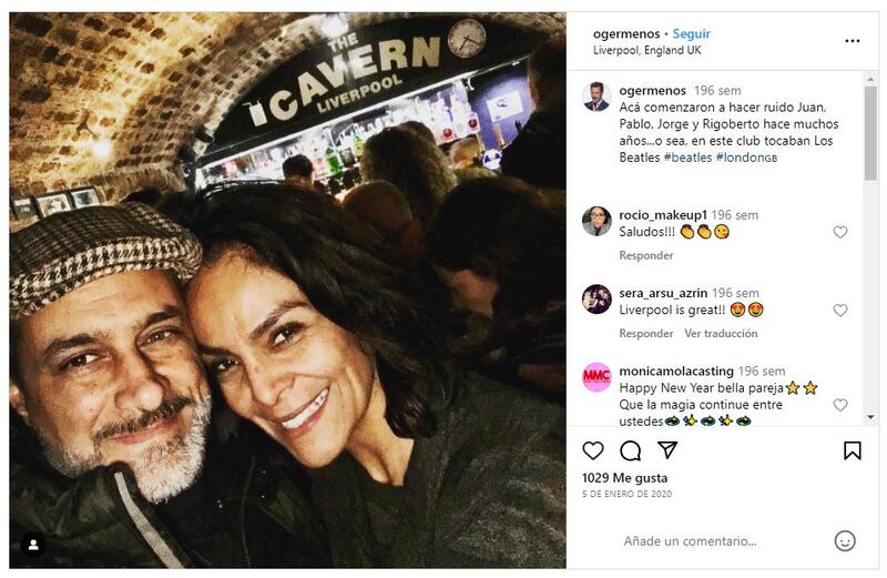 Omar Germenos junto a su esposa, Gloria Peralta