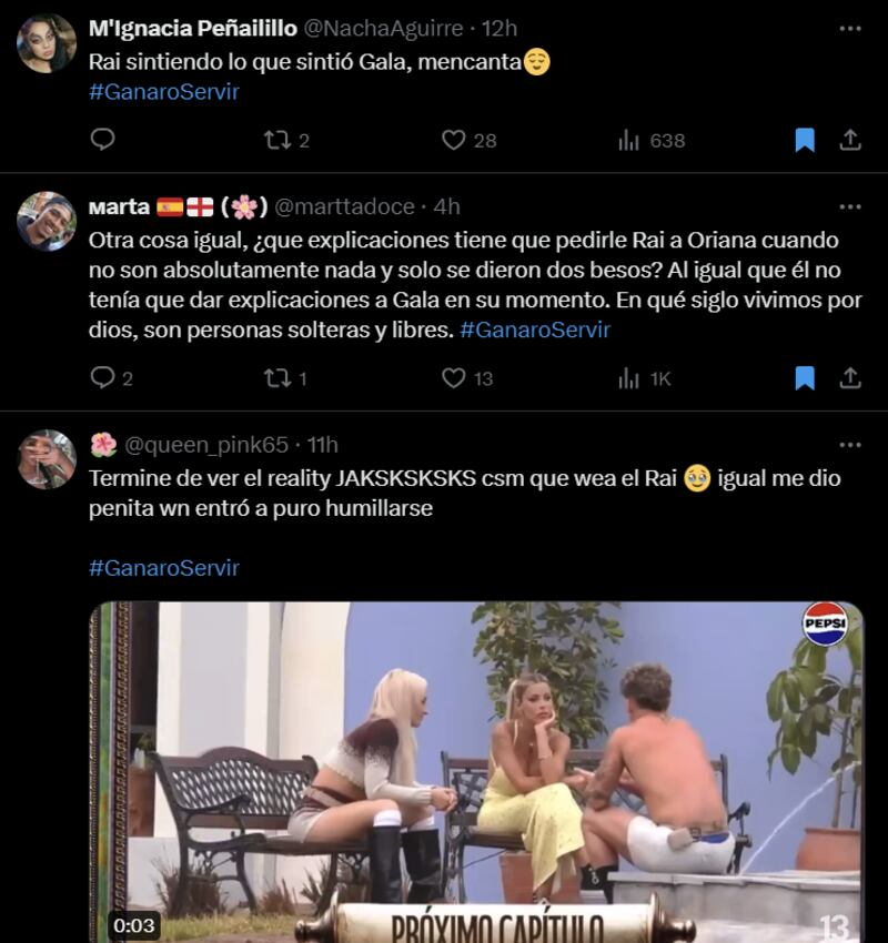 Reacción escena de celos de Raimundo a Oriana | Ganar o Servir