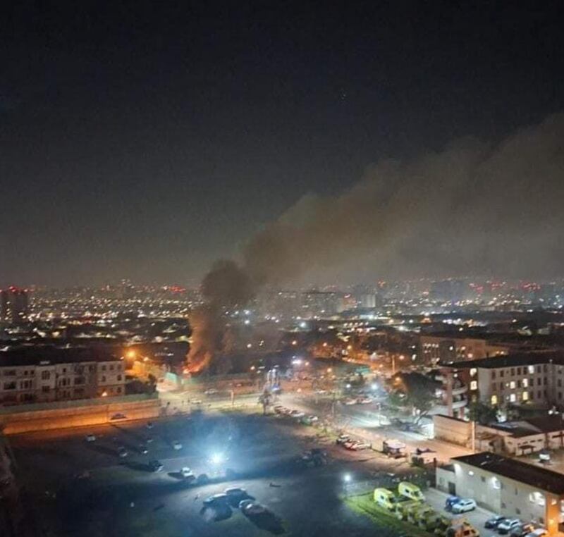 Incendio Hospital Barros Luco