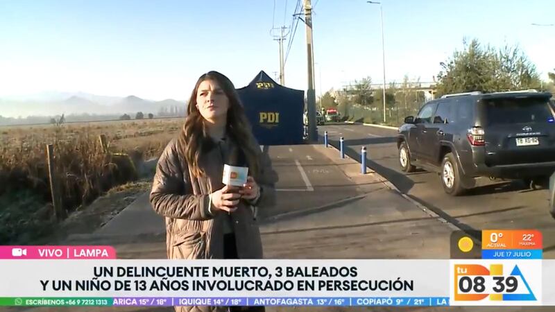 Persecución policial en Lampa: Equipo de “Tu Día” fue amenazado por familiares de delincuente fallecido