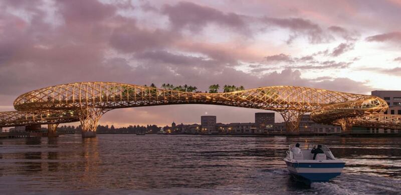 Bangkok está planeando un nuevo y audaz puente peatonal sobre el Río Chao Phraya que da prioridad a los peatones y ciclistas sobre los automóviles. Foto: Administración Metropolitana de Bangkok.