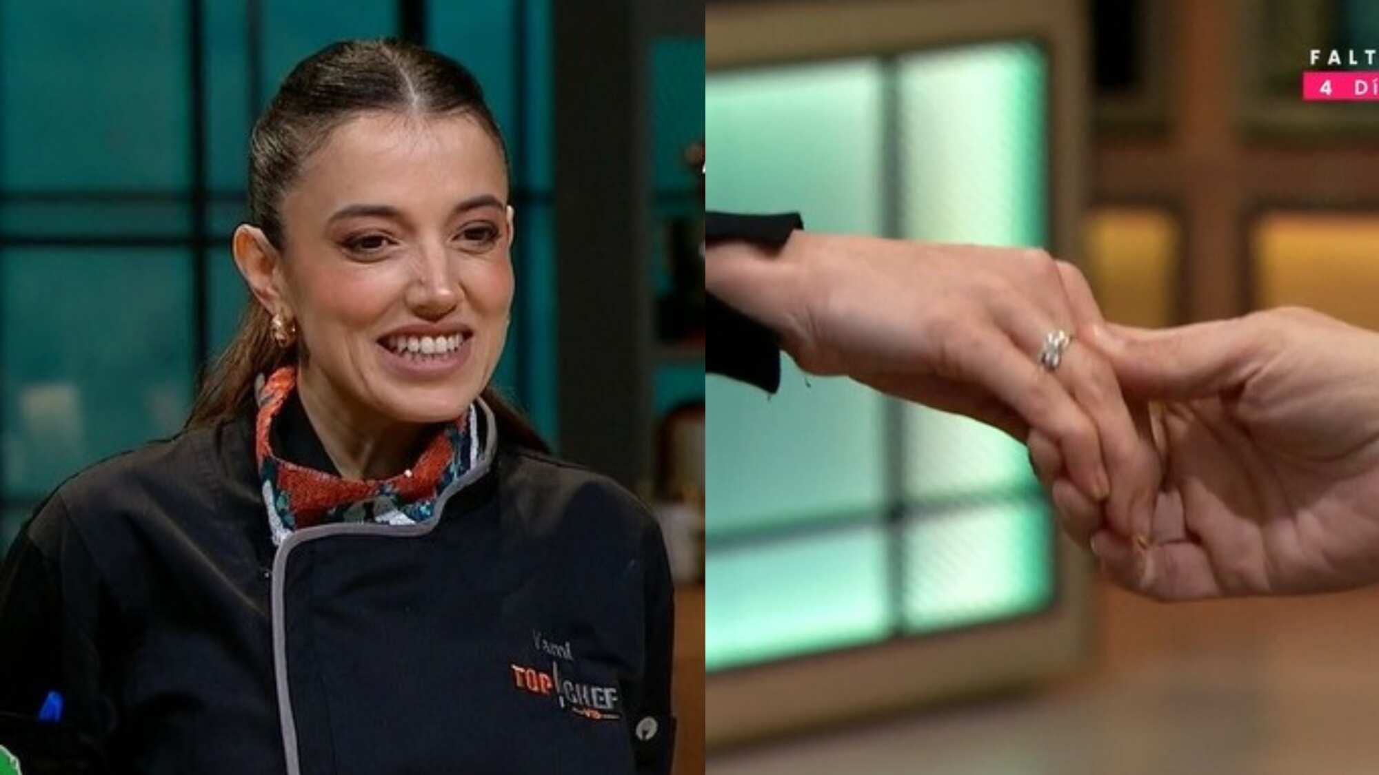 Yamila Reyna confirmó compromiso con Américo y mostró su anillo en Top Chef VIP
