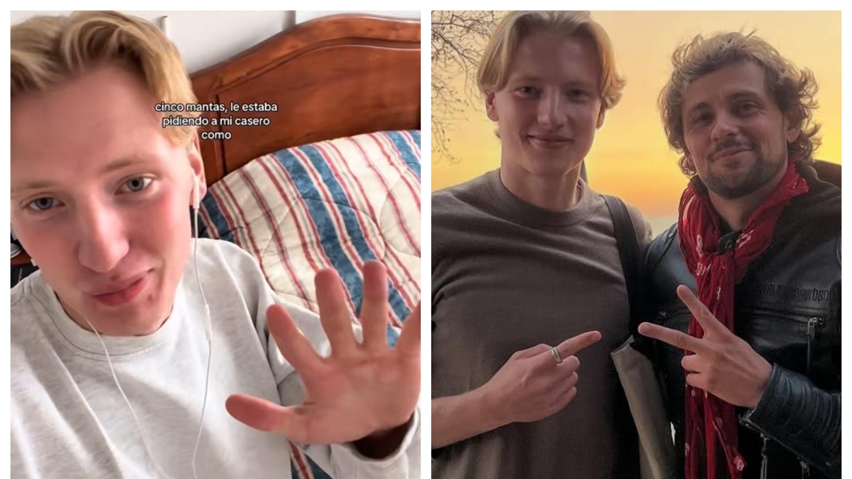 El tiktoker europeo se convirtió en viral de la red social gracias a un registro donde se sorprendió por los calientacamas eléctricos.