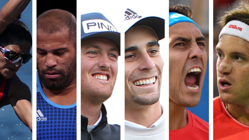 Crovetto, Mailliard, Acosta, Pereira, Niemann, Tabilo y Jarry / Getty y AgenciaUno