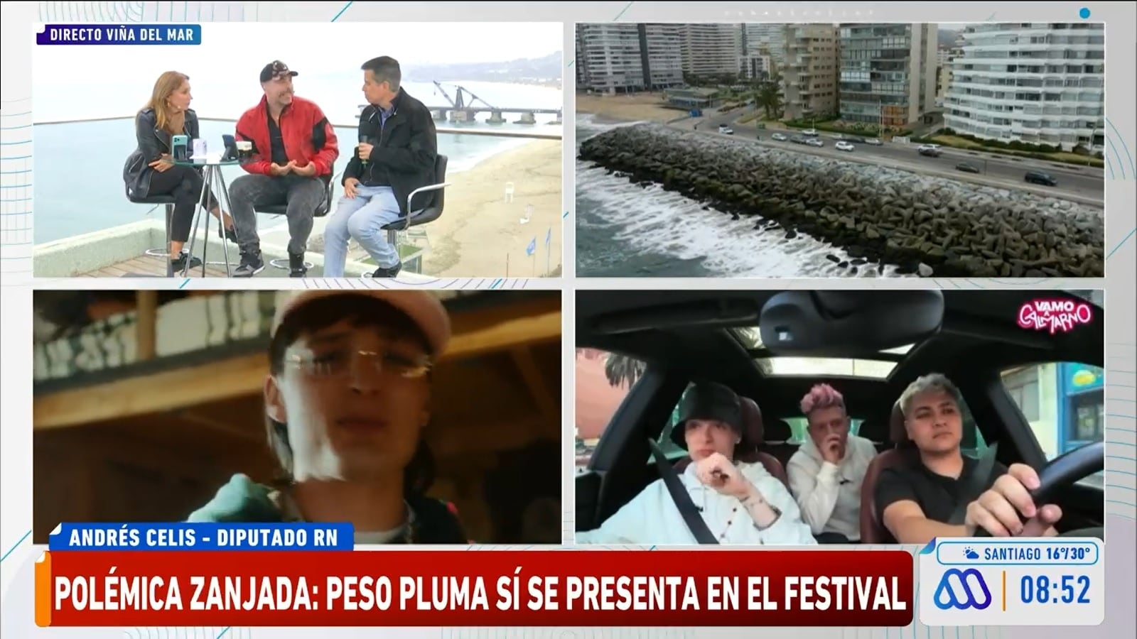 Esta mañana se abordó en el matinal de Mega la decisión de TVN de confirmar a Peso Pluma en el Festival de Viña.