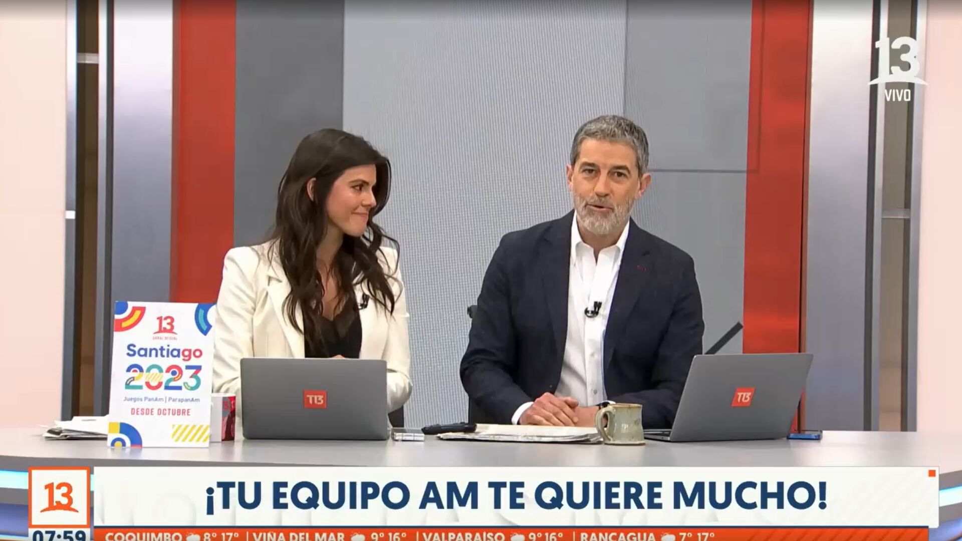 Natalia López y Polo Ramírez | Canal 13