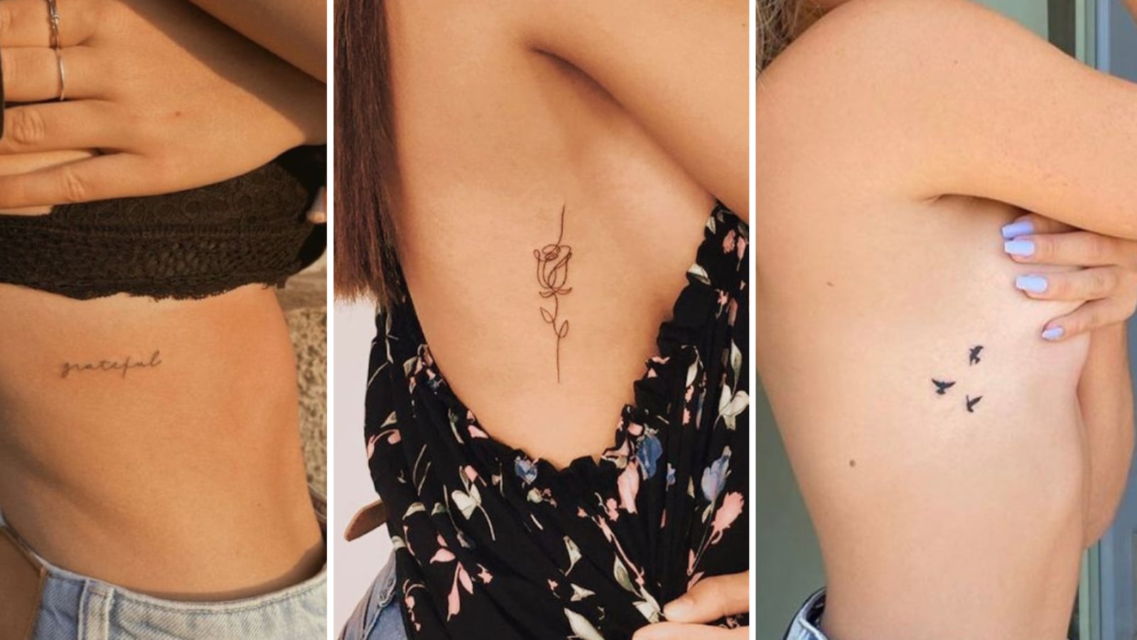 Tatuajes en la costilla para mujer