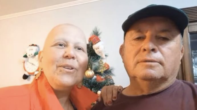 Patricio Oñate y su esposa, María Cecilia Briceño.