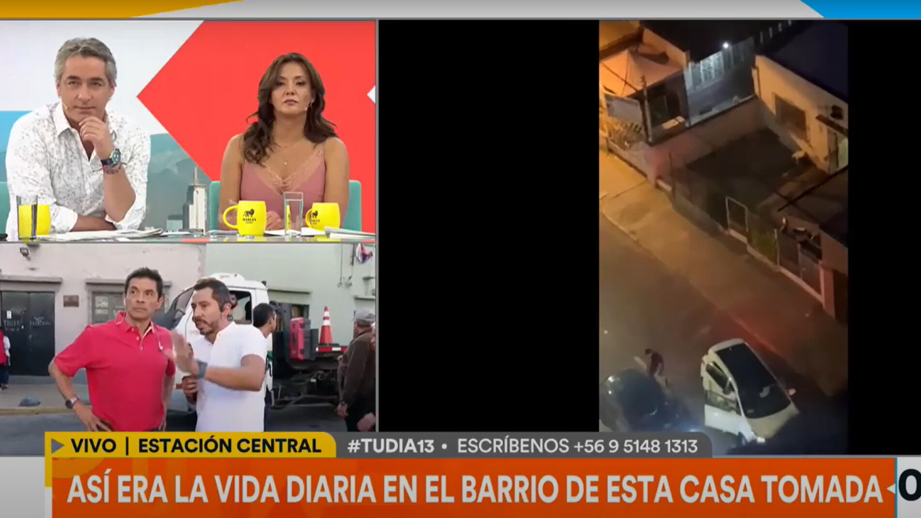 70 personas en vivienda tomada | Canal 13