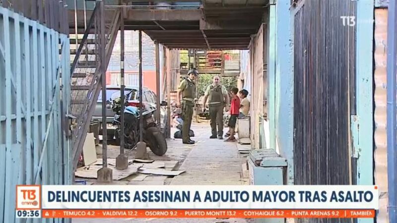 Adulto mayor fue asesinado en San Bernardo