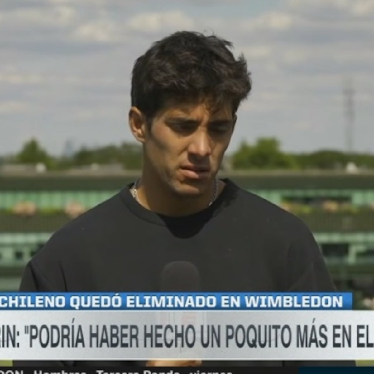 Cristian Garín critica organización de Wimbledon por jugar sin luz Cristian Garín critica organización de Wimbledon por jugar sin luz