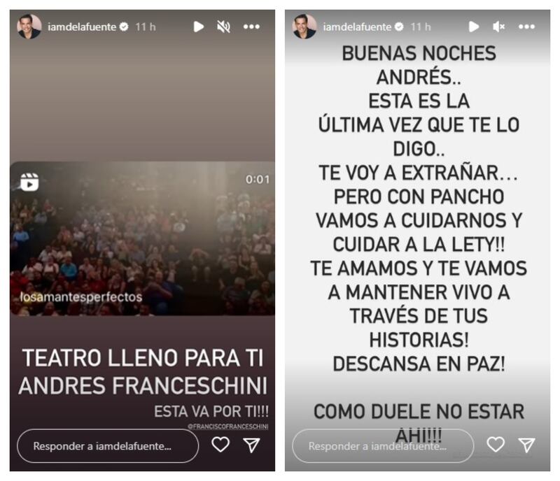 El actor usó sus redes sociales para dar el último adiós al padre de su mejor amigo.