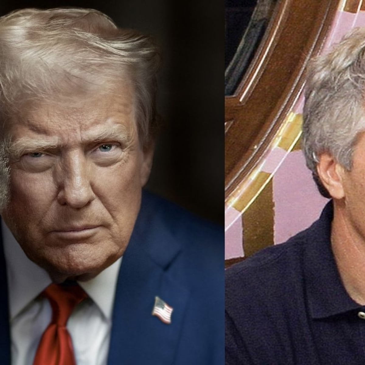 Escultura de Trump y Epstein frente al Capitolio en Washington Escultura de Trump y Epstein frente al Capitolio en Washington