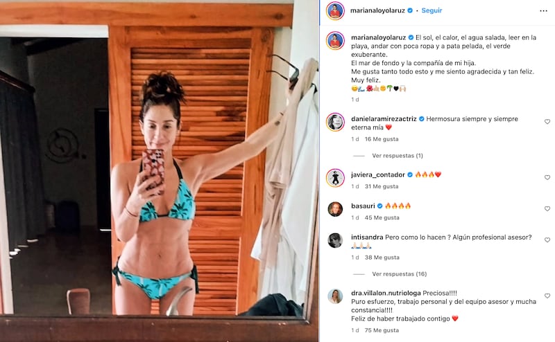 Mariana Loyola impactó con imagen de sus vacaciones en Instagram