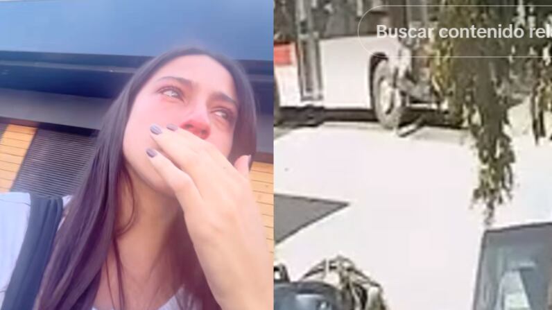 Joven tuvo incidente en micro 405 | Captura: Tiktok @vale.audicio