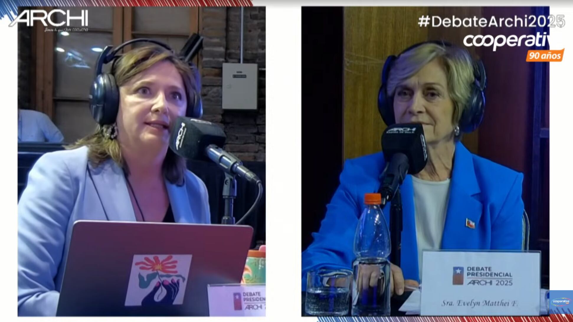 Evelyn Matthei participó en el debate Archi