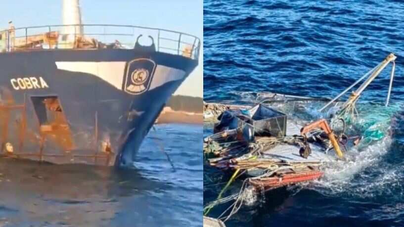 Fotografías muestran daños en el barco “Cobra” en medio de la investigación por naufragio de la lancha “Bruma”