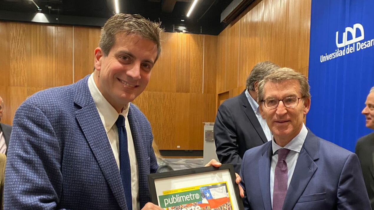 Diego Schalper y Alberto Núñez Feijóo