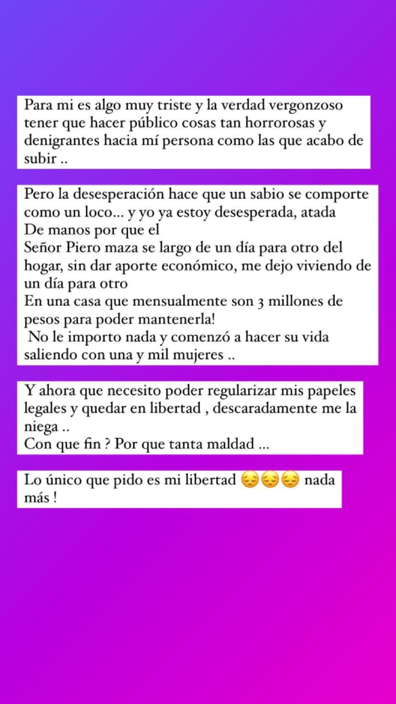 La denuncia de Pollett López contra Piero Maza