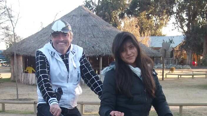 Mauricio Flores y su hija Danika