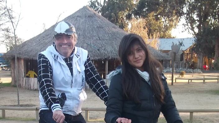 Mauricio Flores y su hija Danika