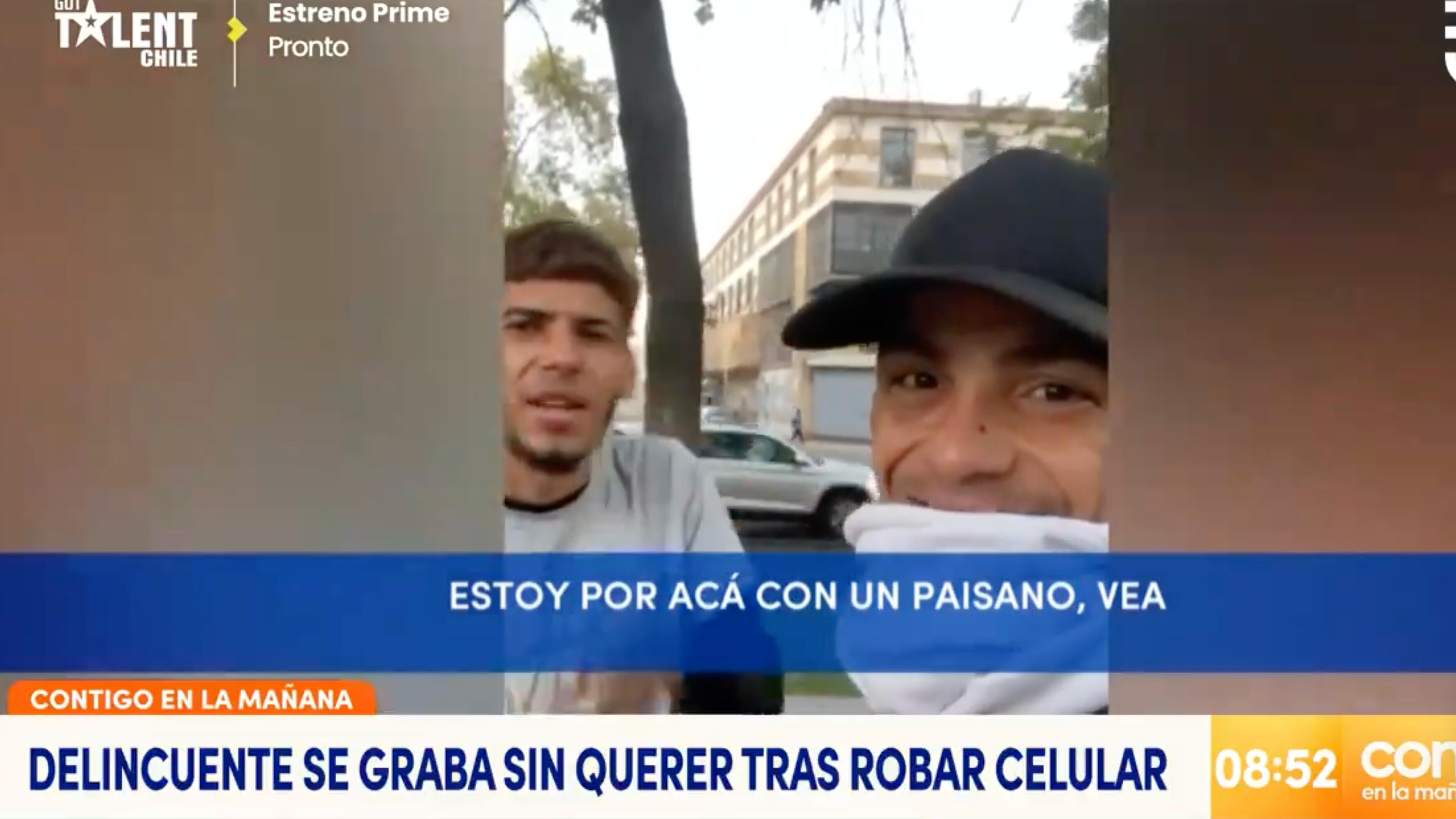 Sujeto se graba tras robar celular
