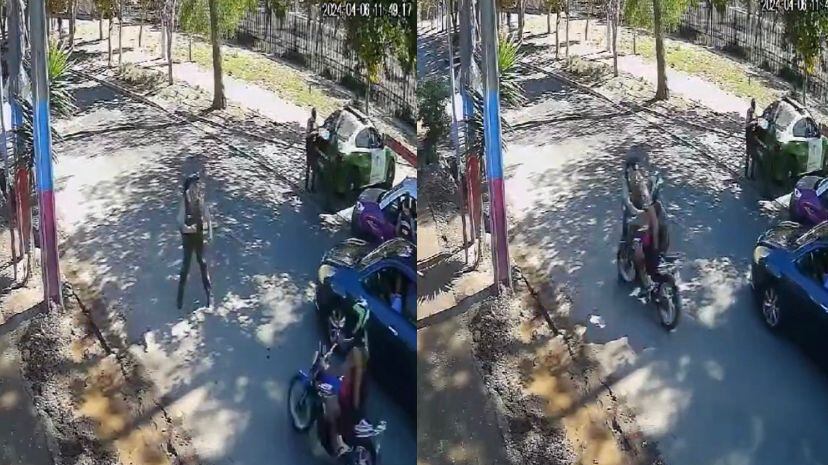 carabinero atropellado