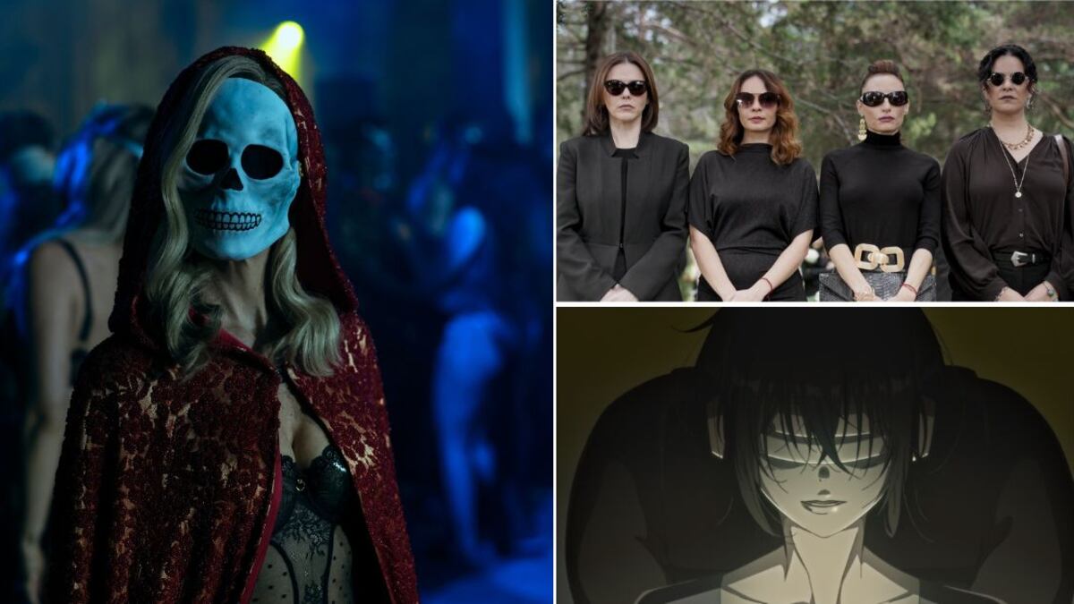 Escenas de las series La caída de la Casa Usher, Pacto de silencio y Buenas noches, mundo