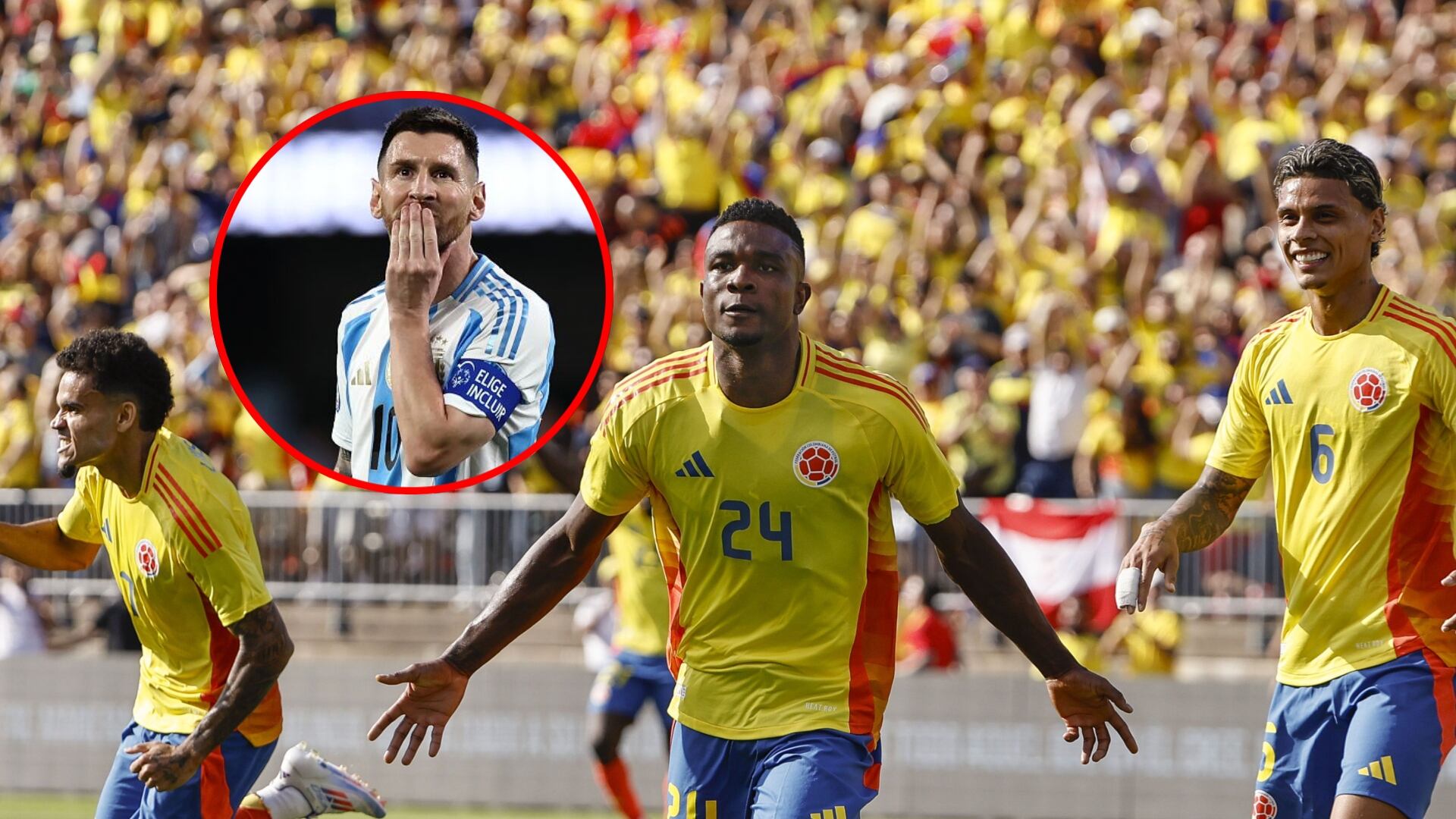 ¿Colombia o Argentina? Inteligencia Artificial reveló quién ganará la final de la Copa América 2024 (Fotos vía: Getty images)