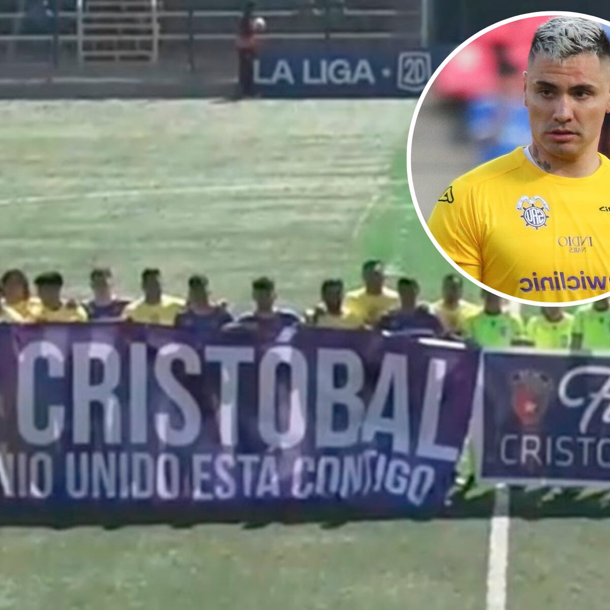 San Antonio Unido rinde homenaje a Cristóbal Campos en la cancha San Antonio Unido rinde homenaje a Cristóbal Campos en la cancha