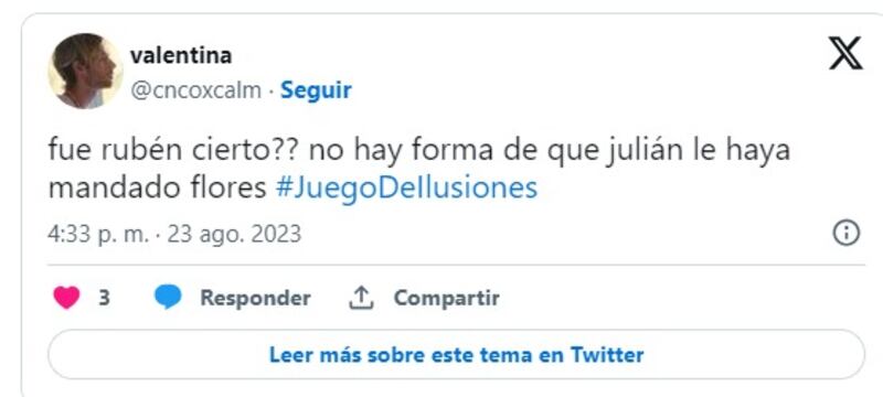 Captura de Twitter