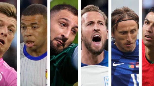 Kroos, Mbappé, Donnarumma, Kane, Modric y Cristiano / AP