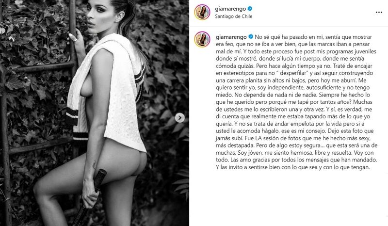 Marengo se manifestó con una preocupante reflexión en sus redes sociales.