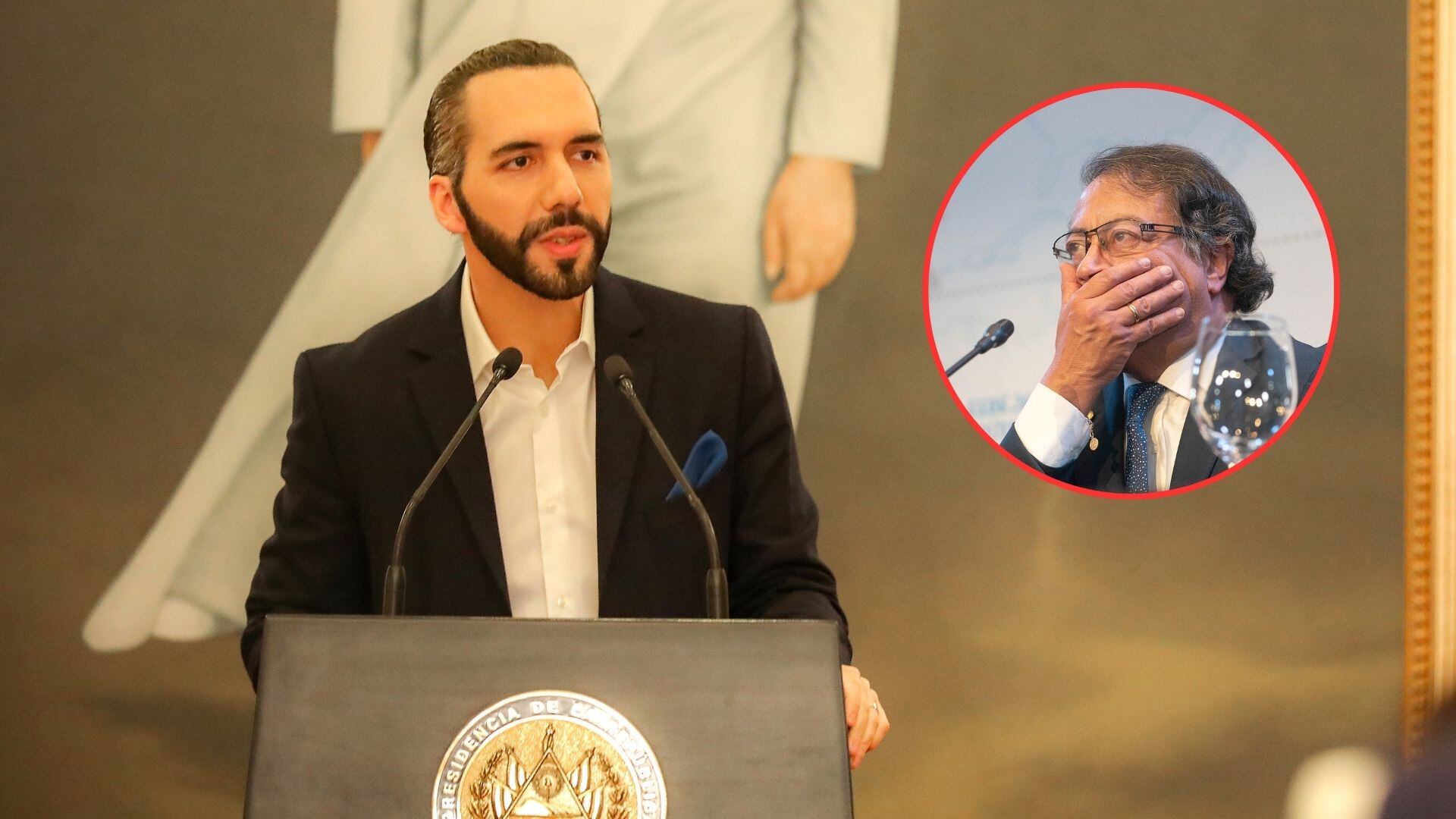 Nayib Bukele contra Gustavo Petro