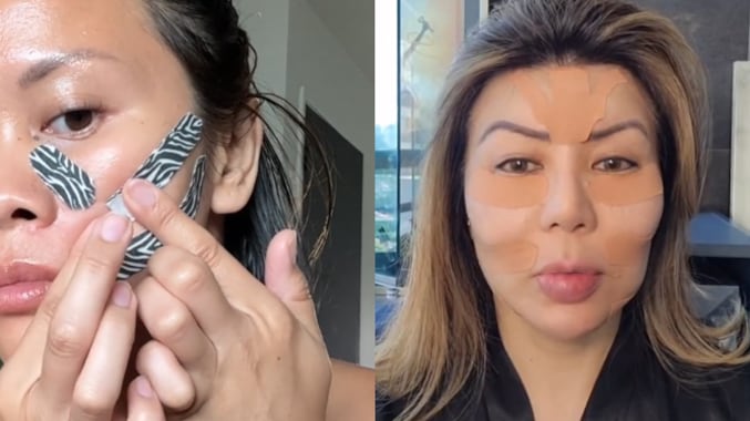 El 'Face Taping' es viral en TikTok contar las arrugas