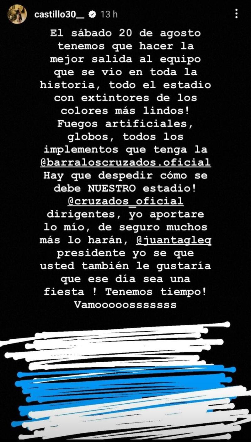 El delantero quiere una gran fiesta.