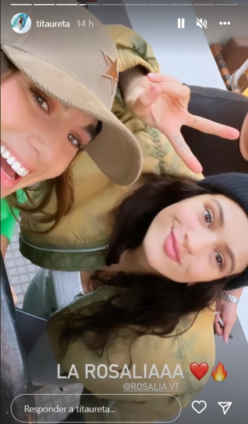 Tita Ureta con Rosalía