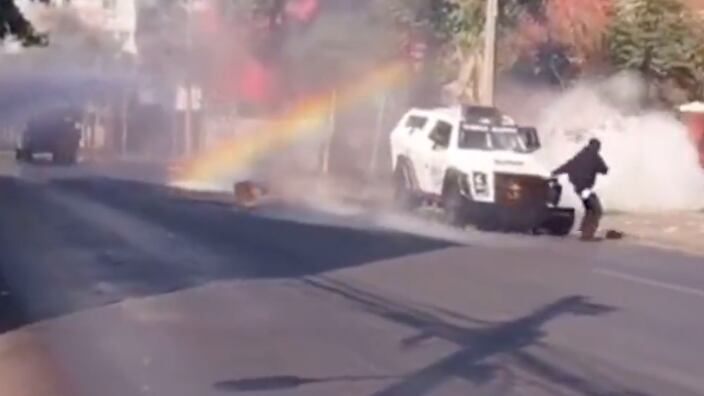 Estudiante atropellado por Carabineros